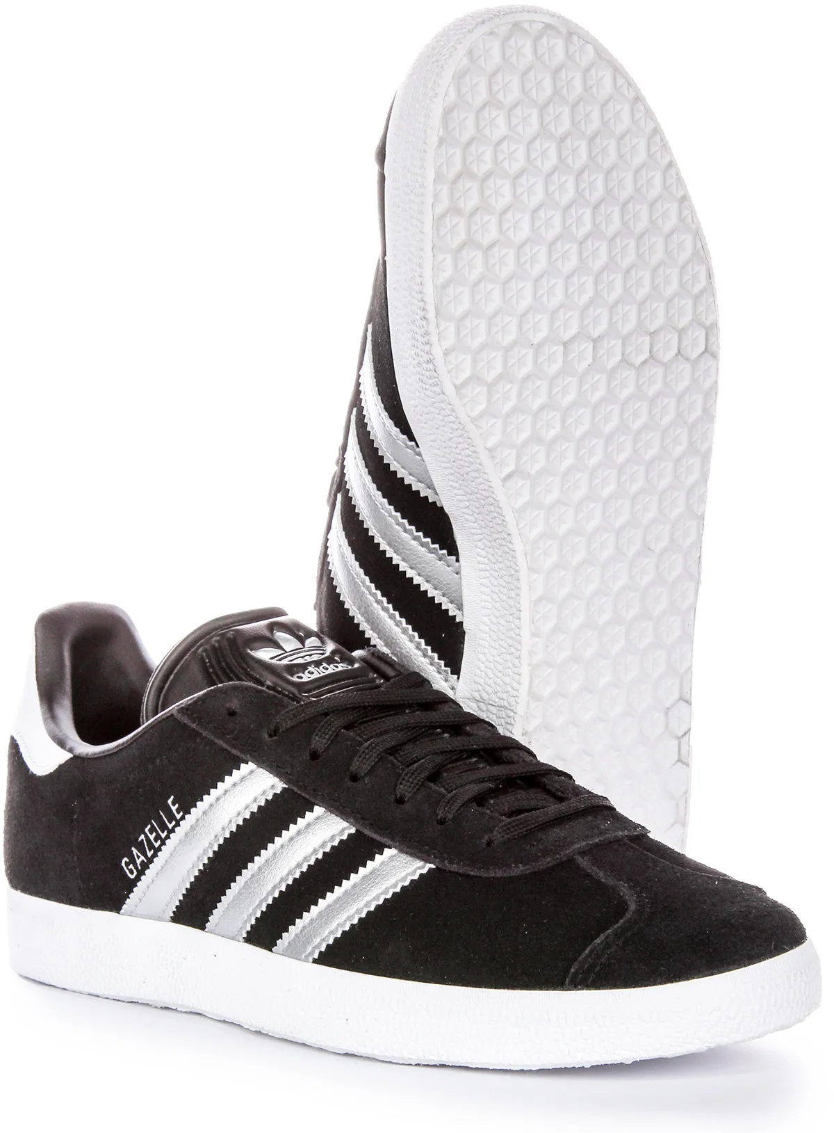 Adidas Gazelle In Black Silver For Women