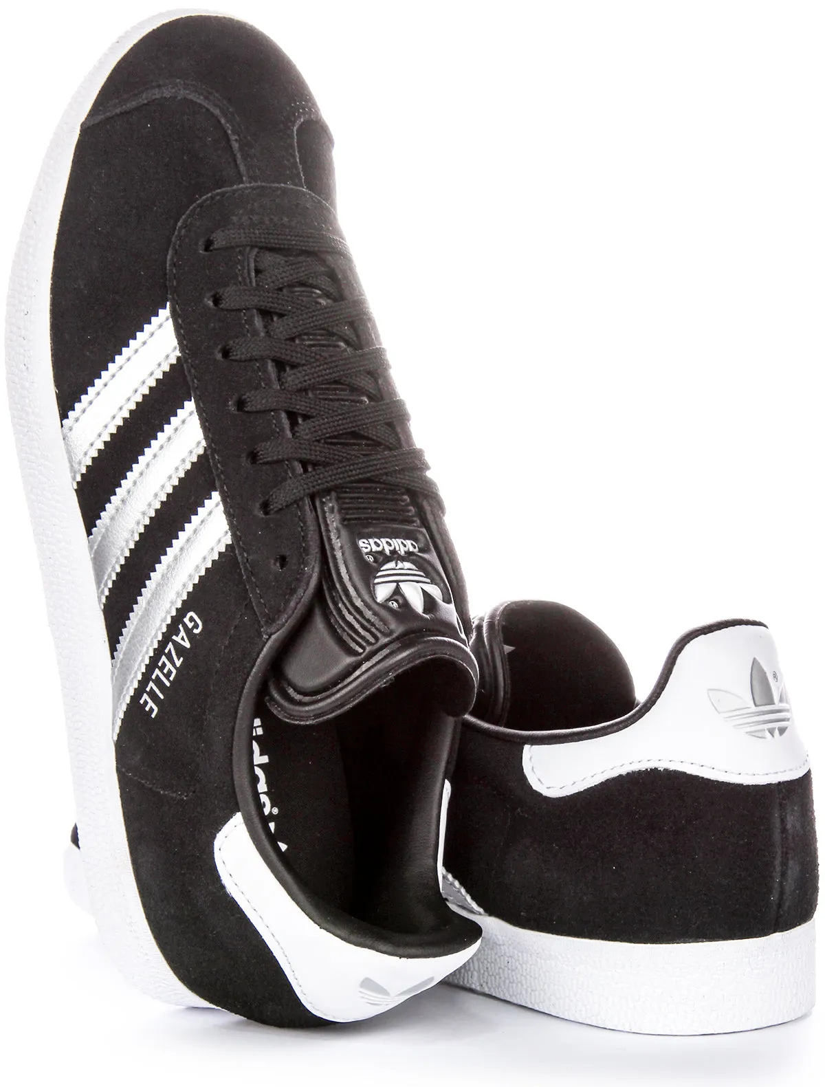 Adidas Gazelle In Black Silver For Women