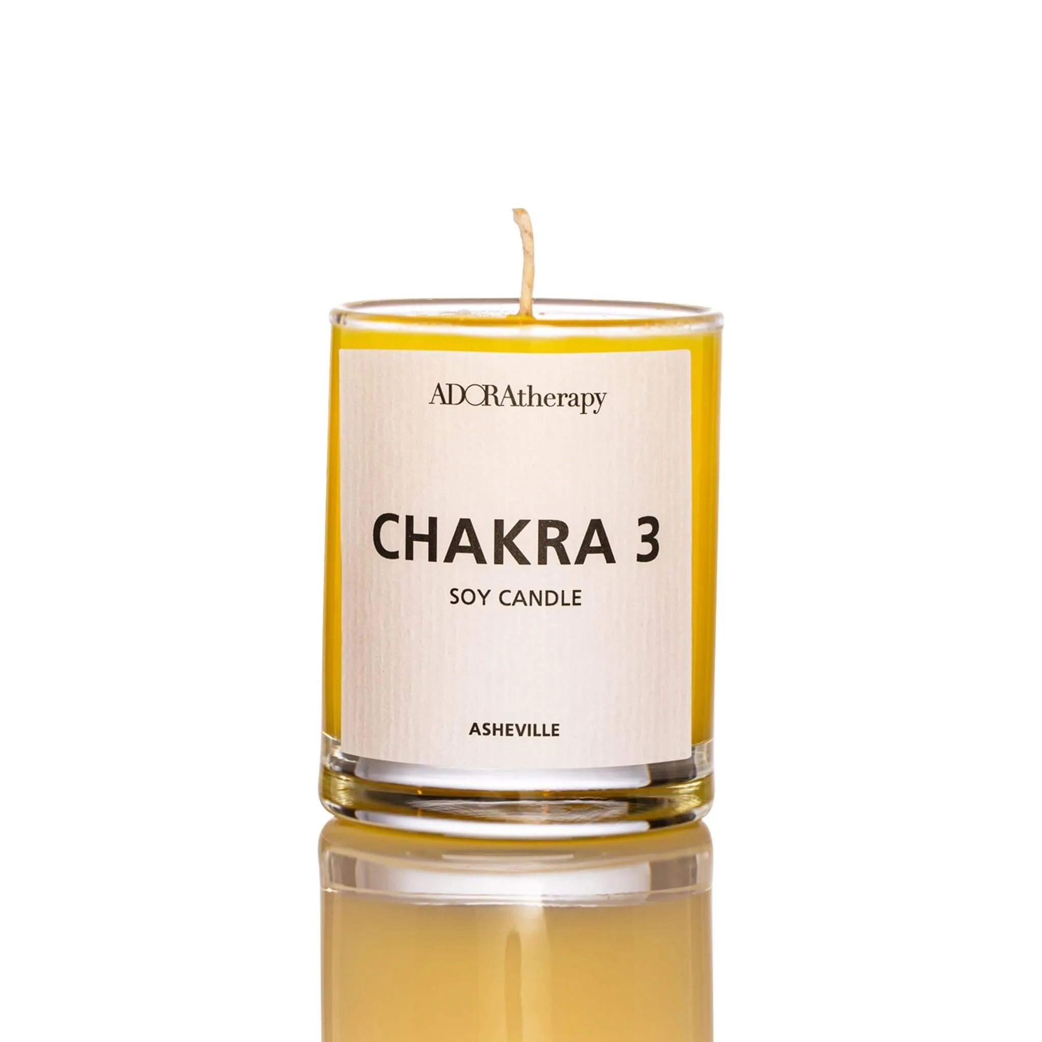 Adoratherapy Solar Plexus Chakra Meditation Candle