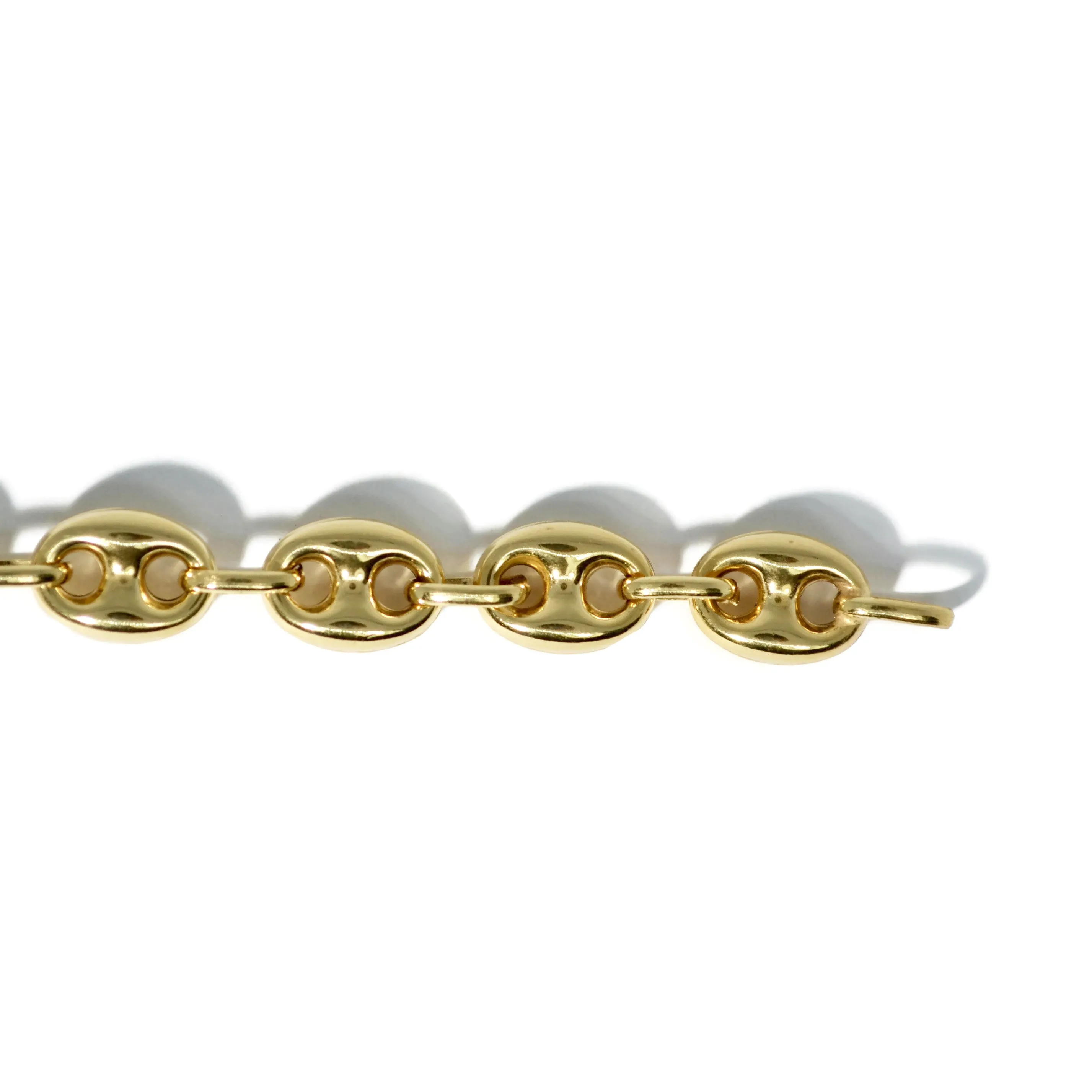 AFJ Gold Collection - Anchor Link Bracelet, Yellow Gold