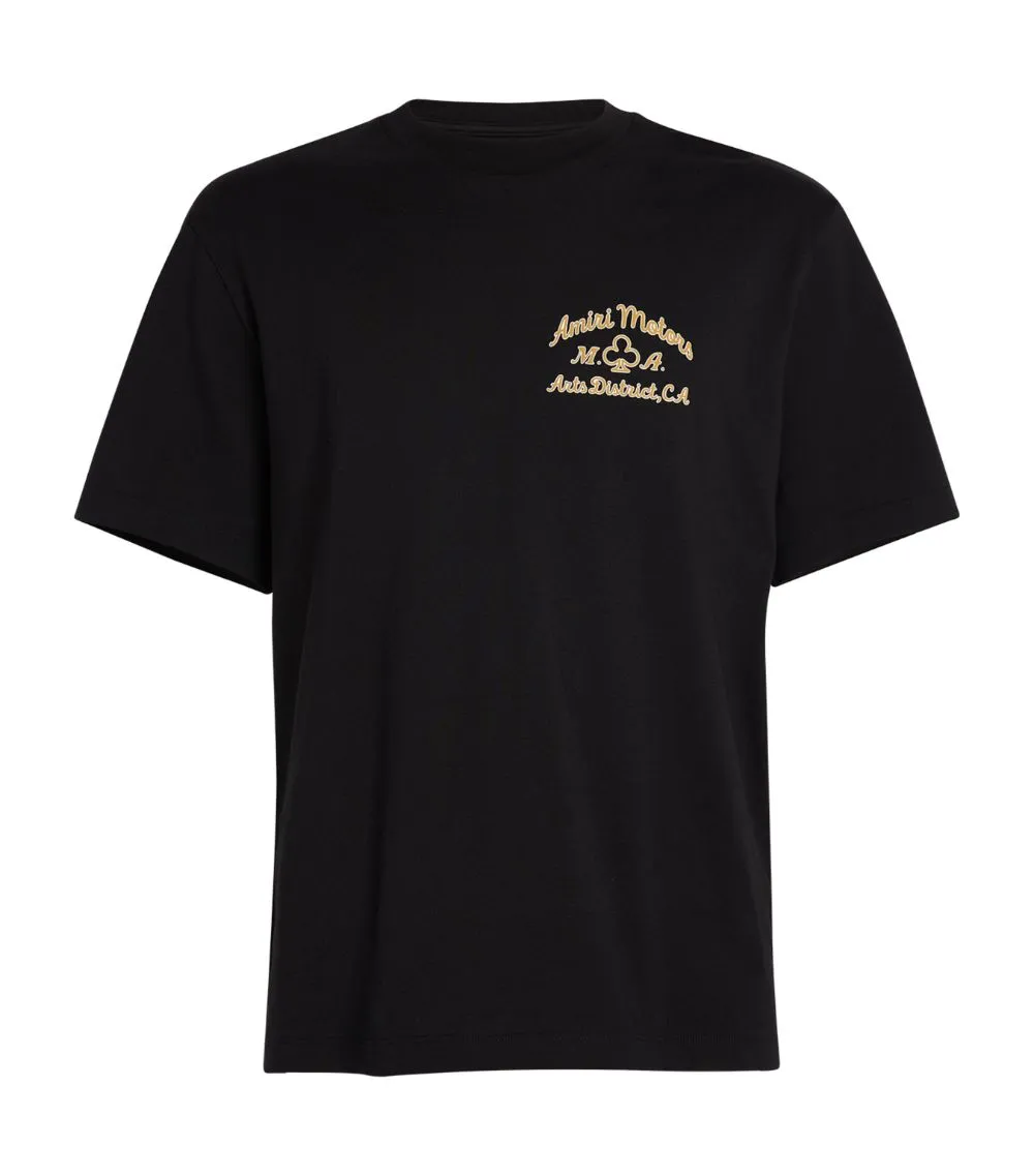 AMIRI  Cotton Motors T-Shirt Black