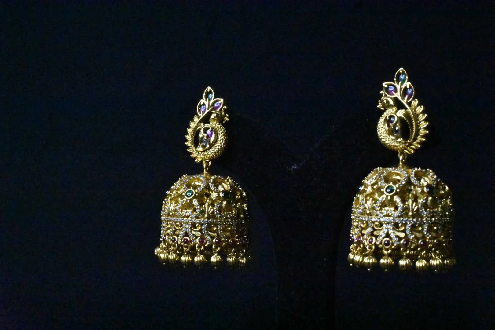 Antique Finished Jhumka Set