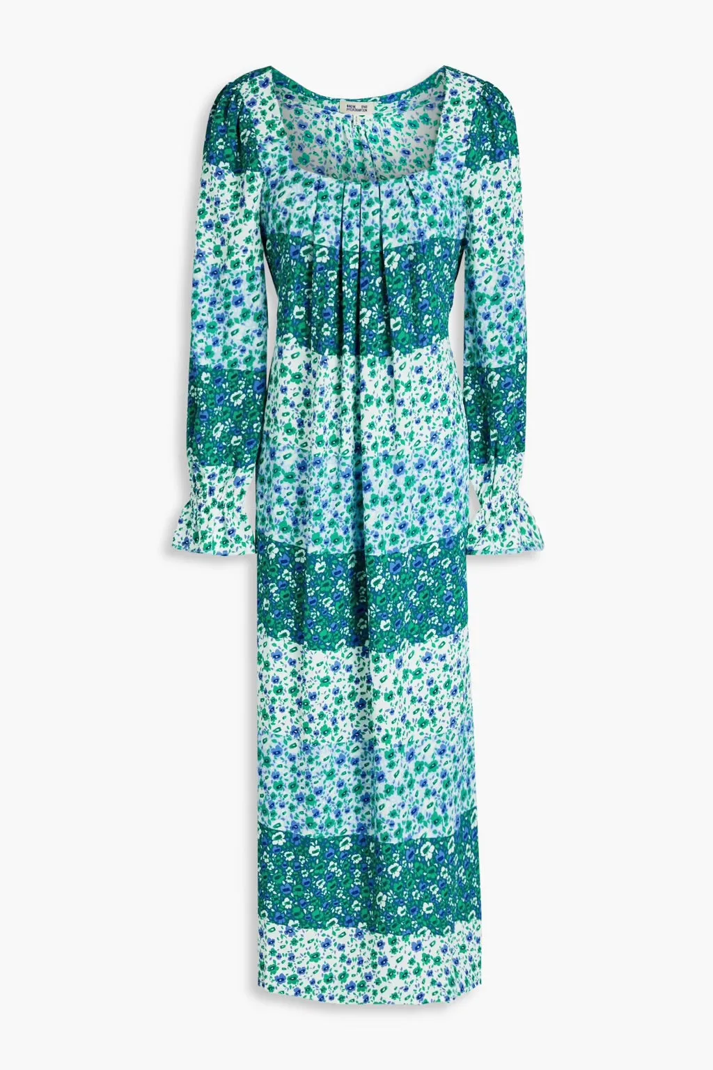 Baum Und Pferdgarten Green Blue Floral Midi Dress UK 12