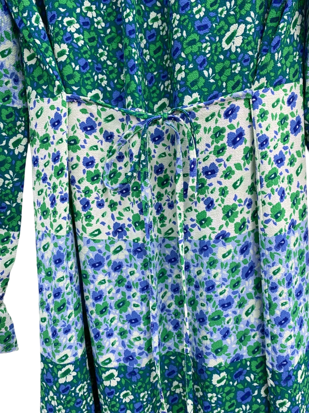 Baum Und Pferdgarten Green Blue Floral Midi Dress UK 12