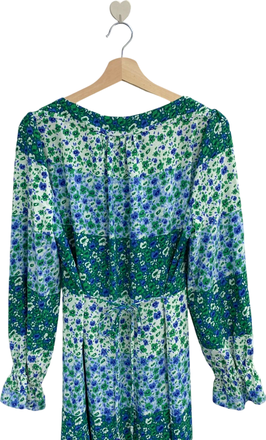 Baum Und Pferdgarten Green Blue Floral Midi Dress UK 12