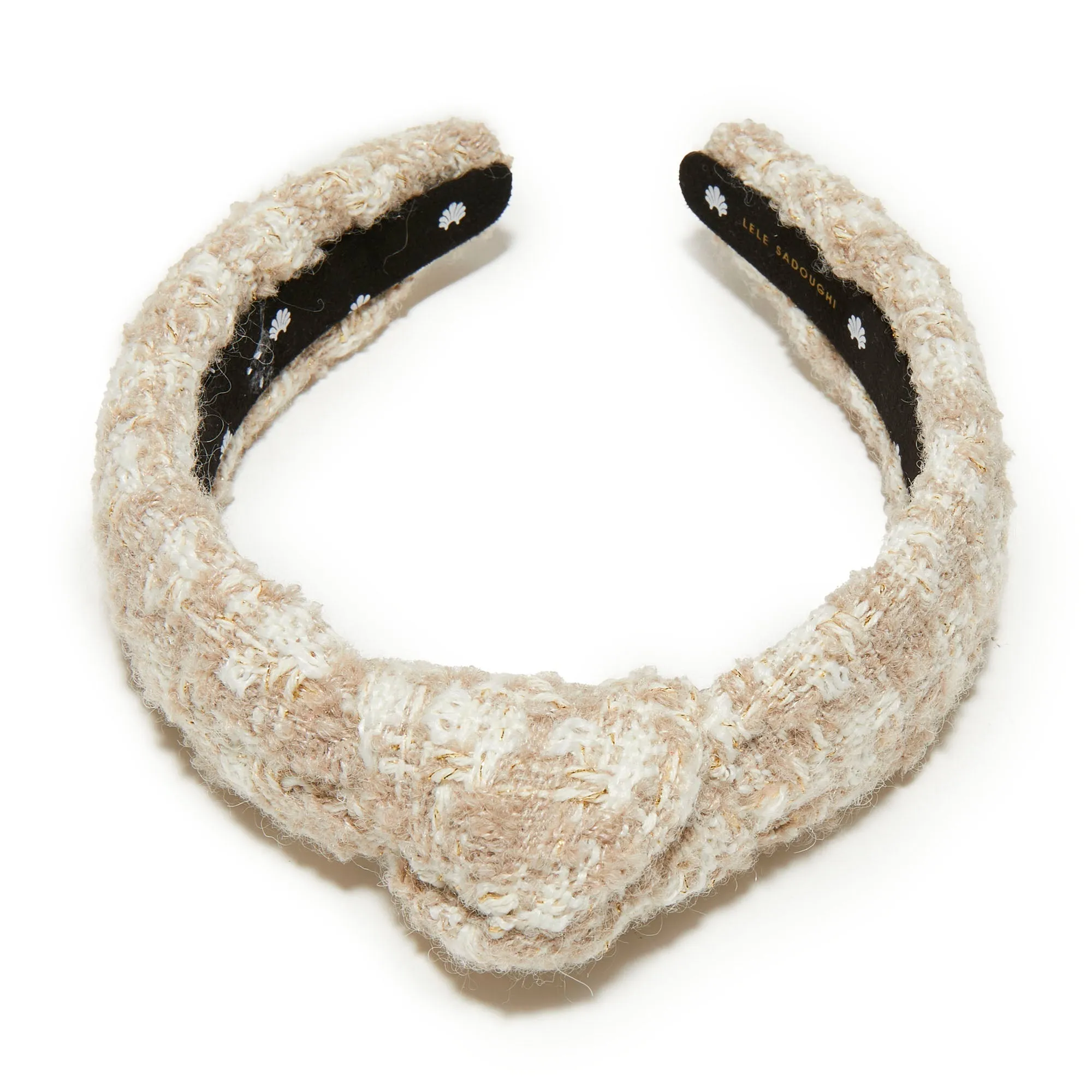 BISQUE TWEED SILM KNOTTED HEADBAND