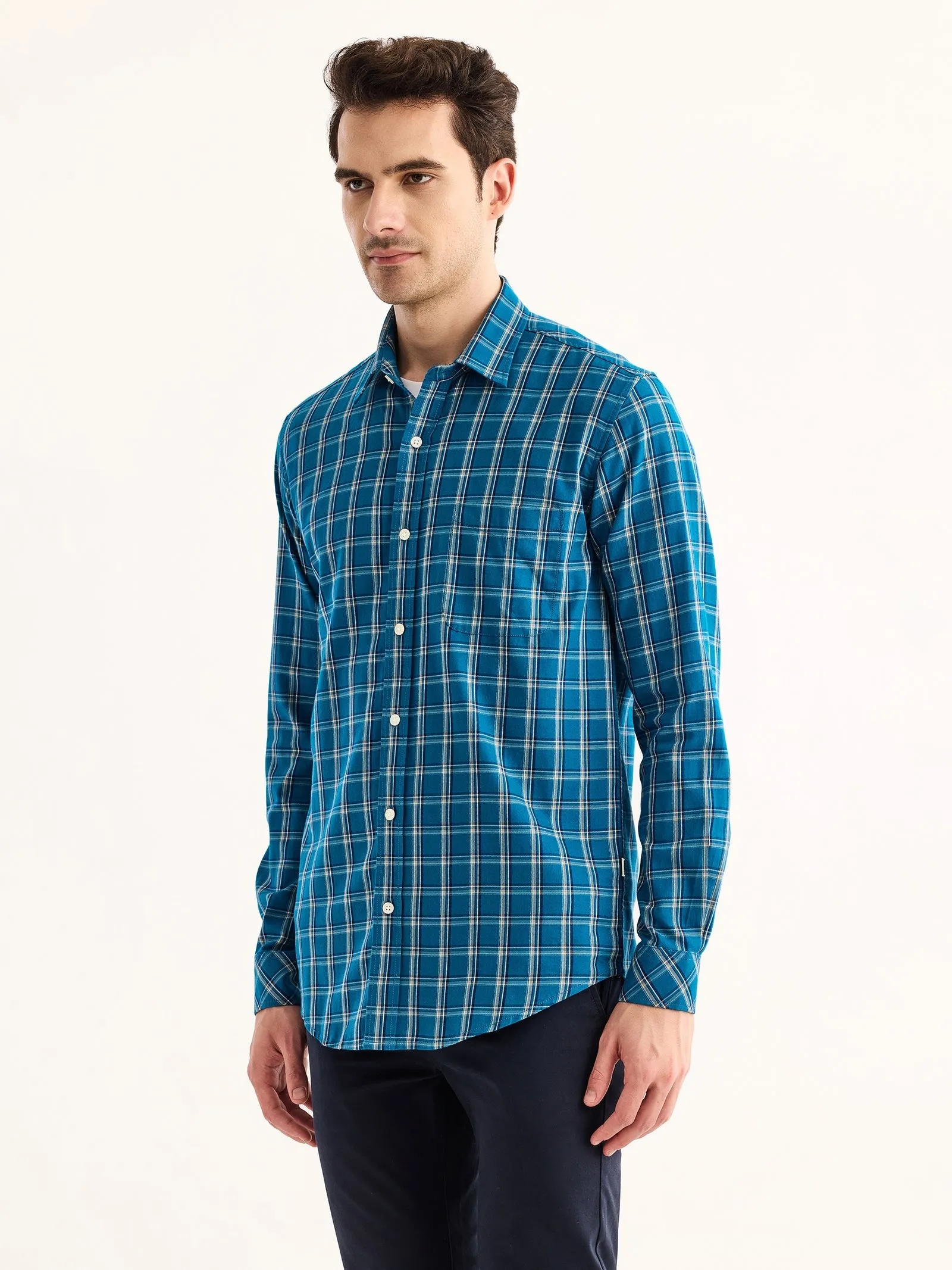 Blue Checked Shirt