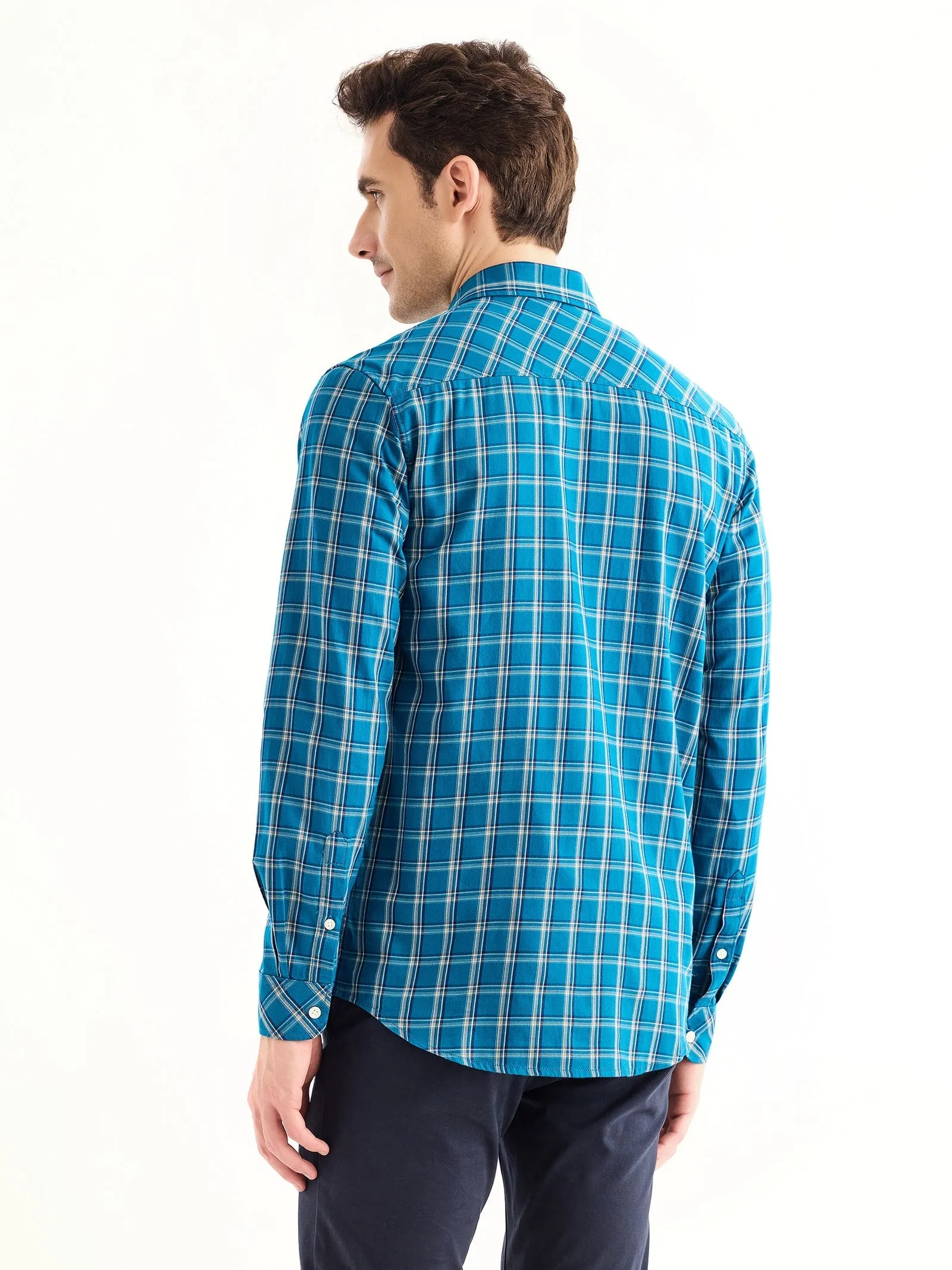 Blue Checked Shirt