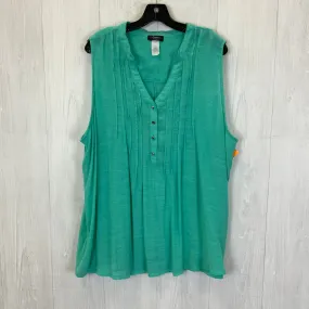 Blue Top Sleeveless Cocomo, Size 3x