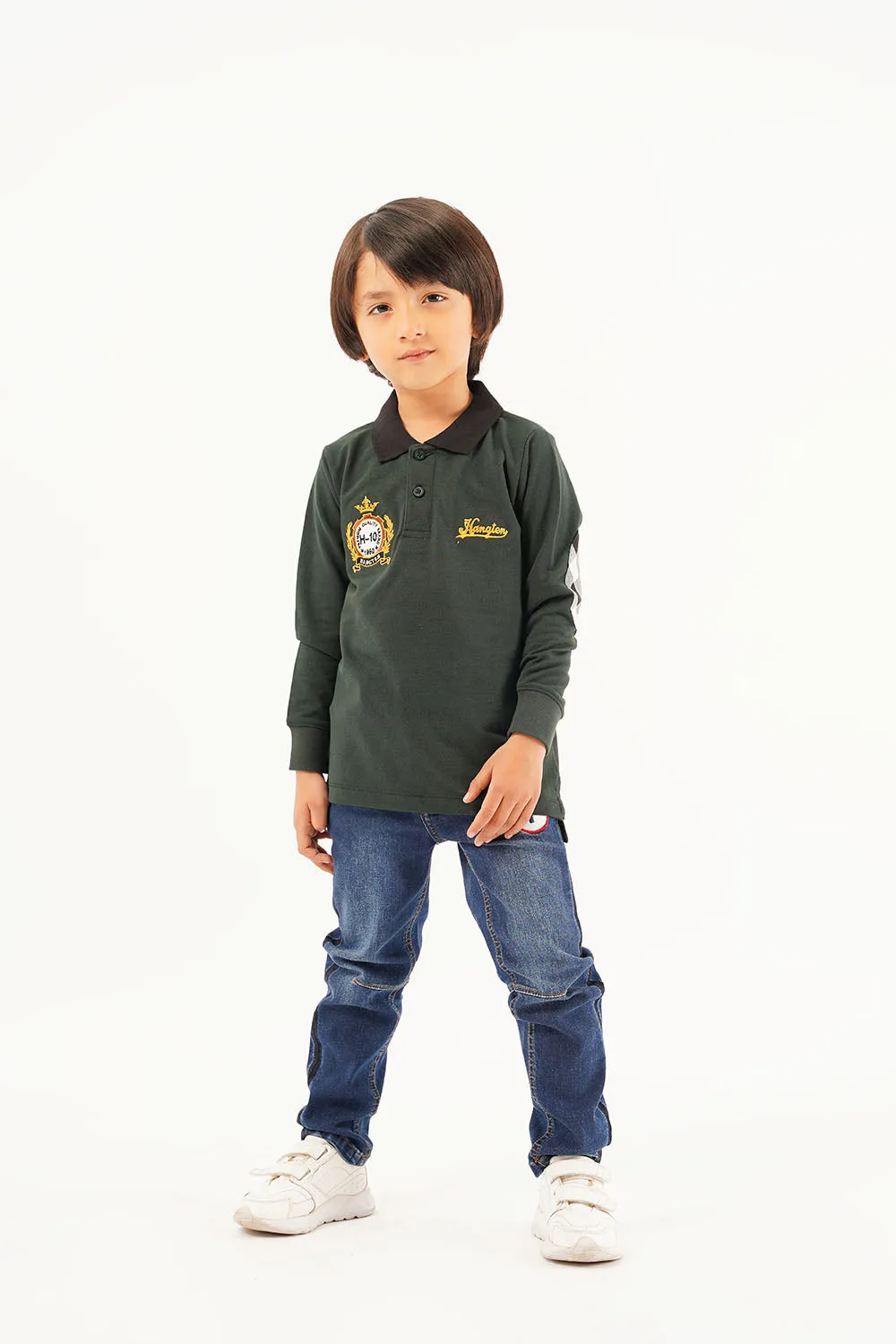 Boy's Full Sleeve Fashion Polo