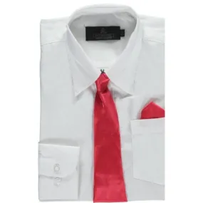 Boys White Dress Shirt w/ Tie