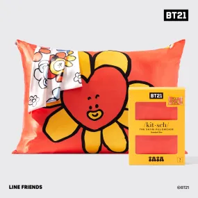 BT21 x Kitsch Satin Pillowcase Standard - Tata