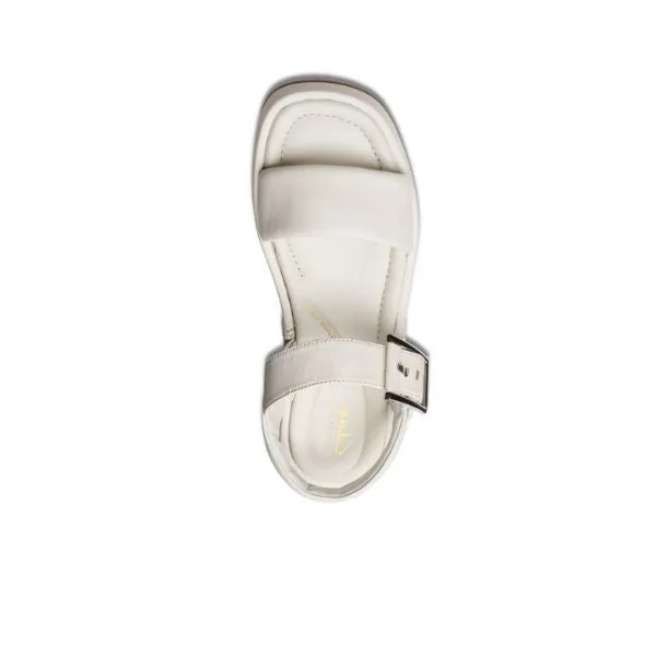 Clarks Women's Alda Strap Off White Leather