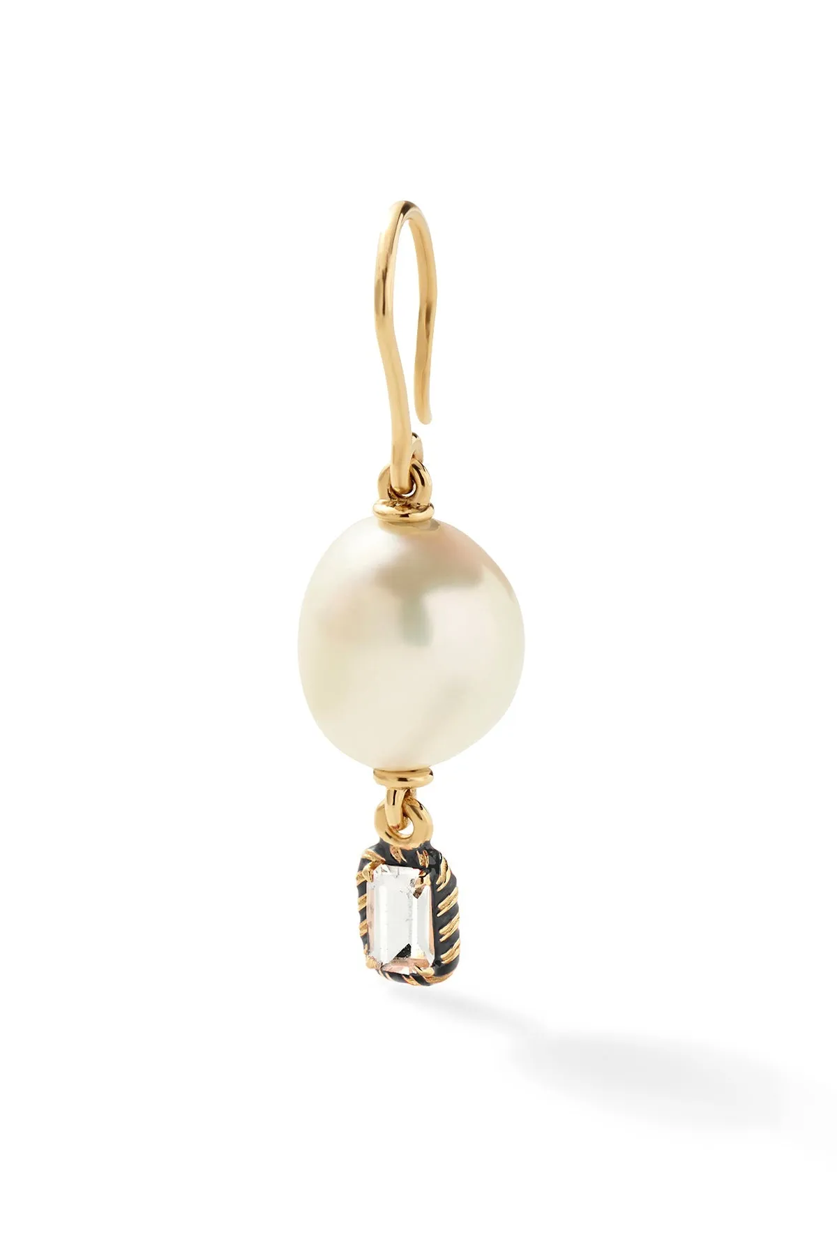 Cocktail Streamer Pearl Drop Earring - In Stock