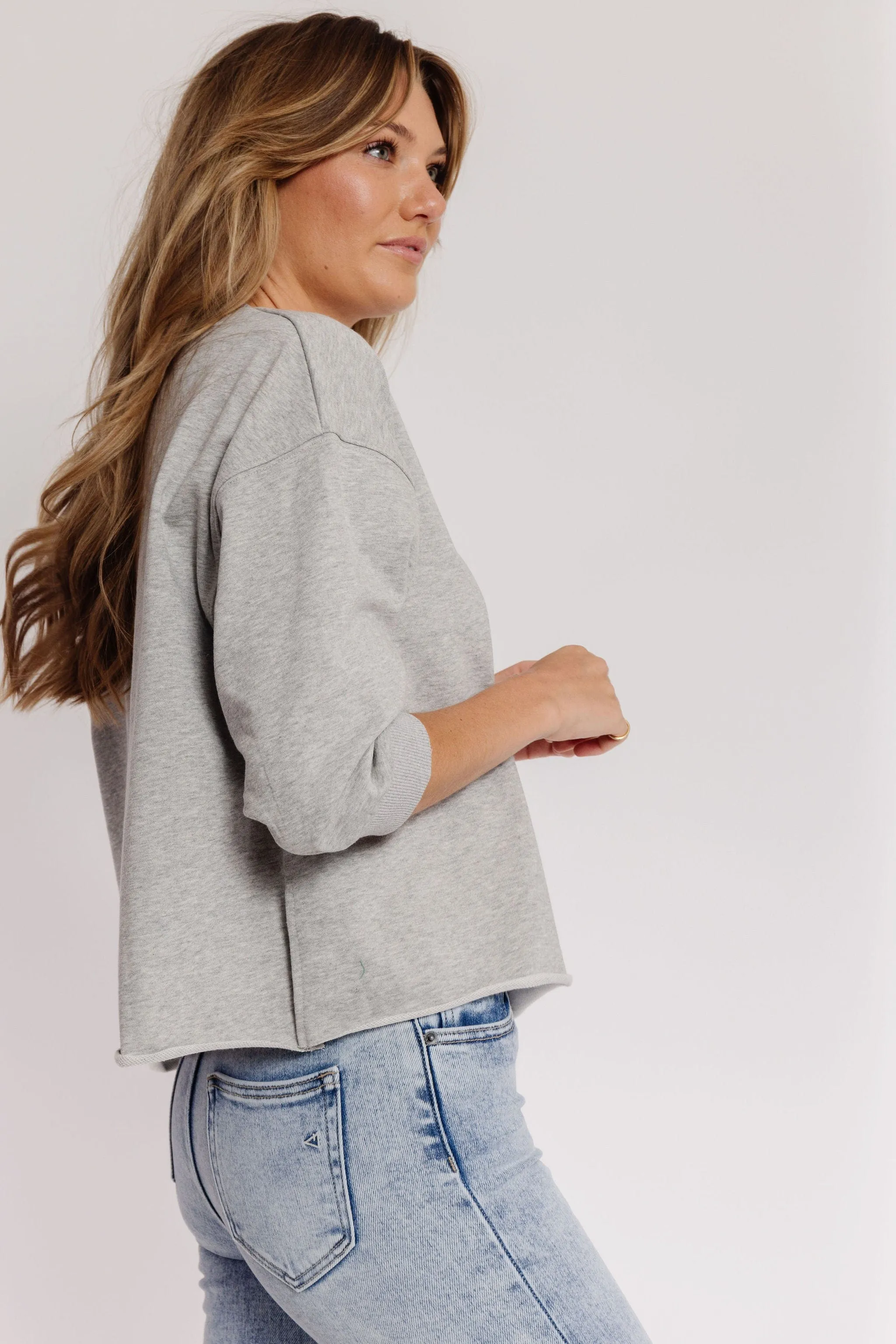 Cozy Evenings Sweatshirt in Grey Melange