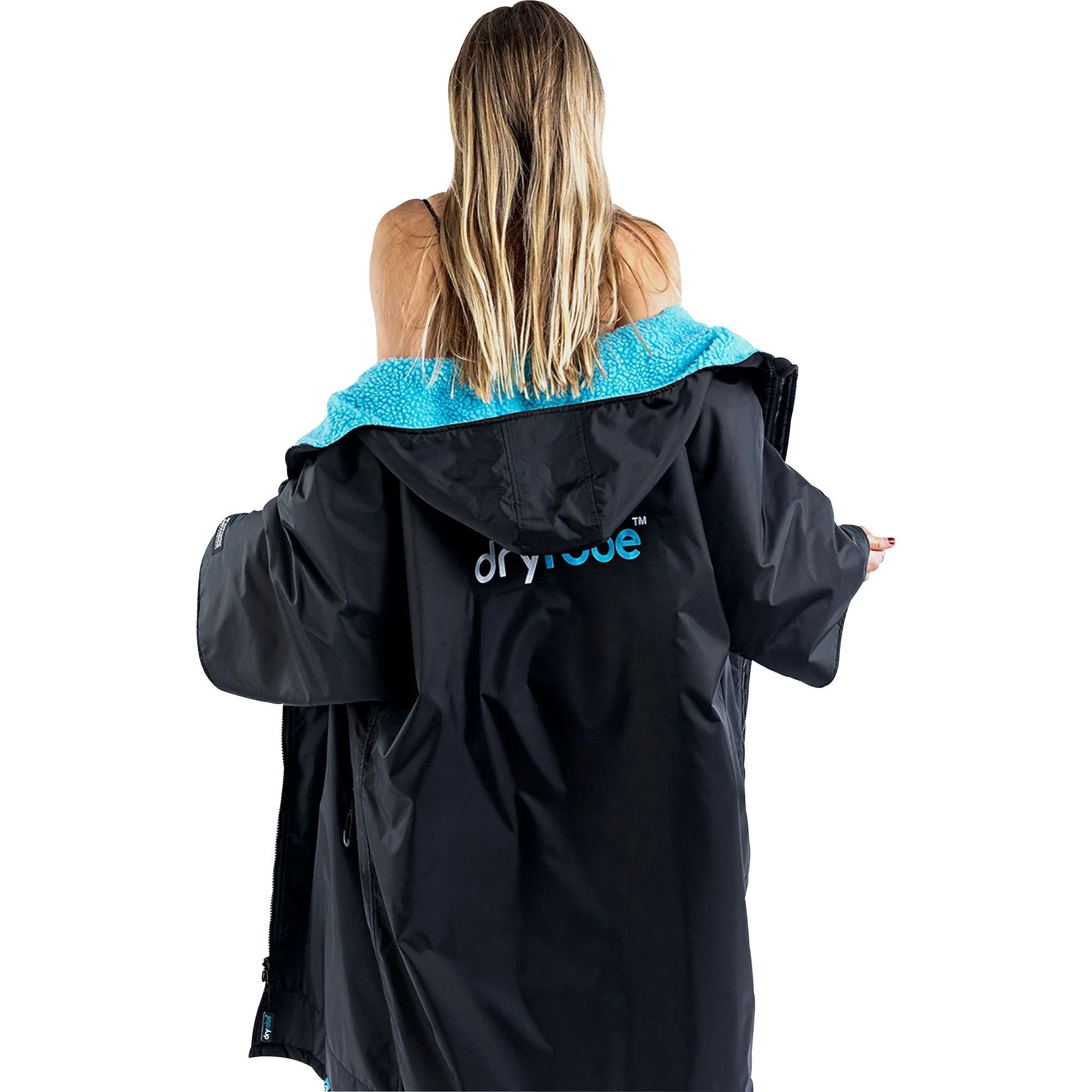 Dryrobe Advance Short Sleeve Changing Robe - Blue