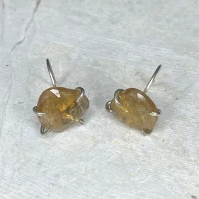 E19 - "Gorgeous Citrine" Prong Earrings