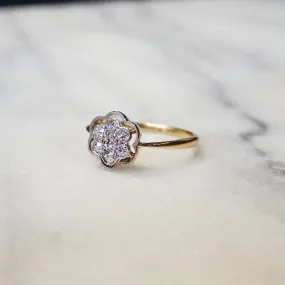 Edwardian Diamond Cluster Ring