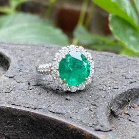 Emerald & Diamond Ring