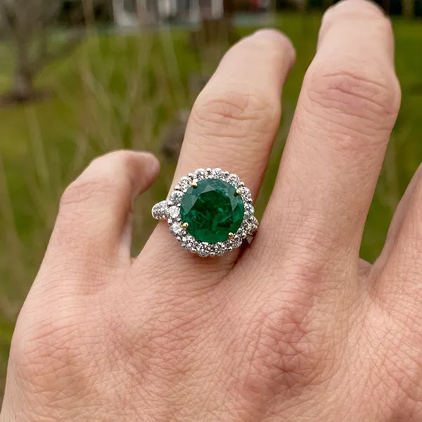 Emerald & Diamond Ring