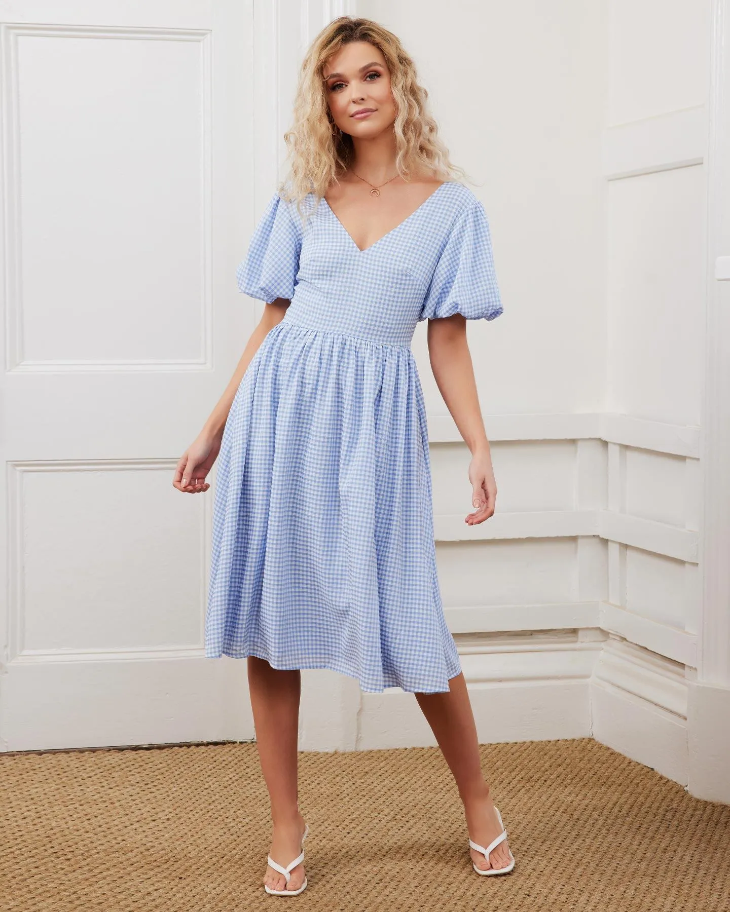 Everly Dress - Blue