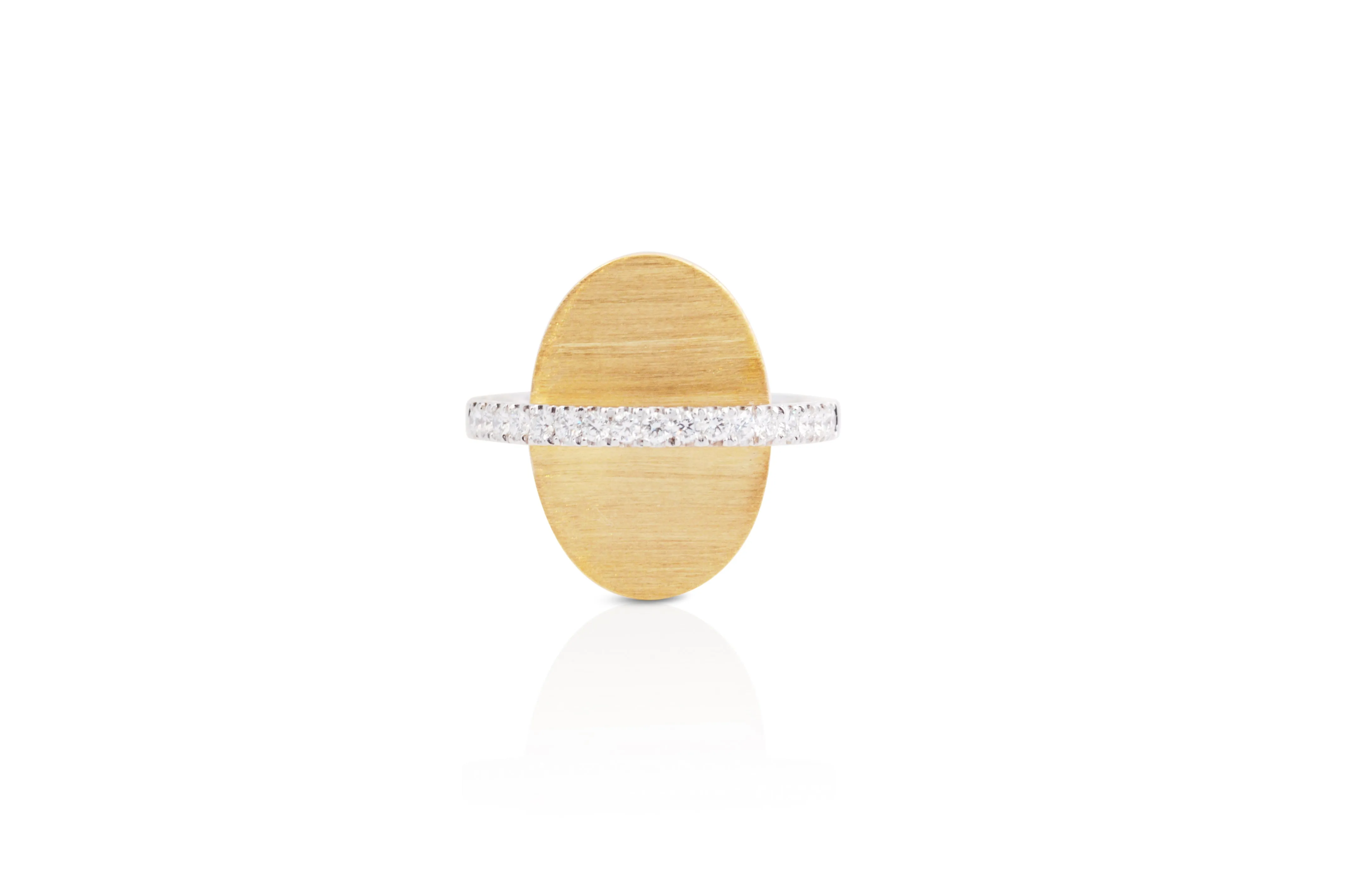 GeoArt Oval Float Diamond Ring [as seen on Mindy Kaling]