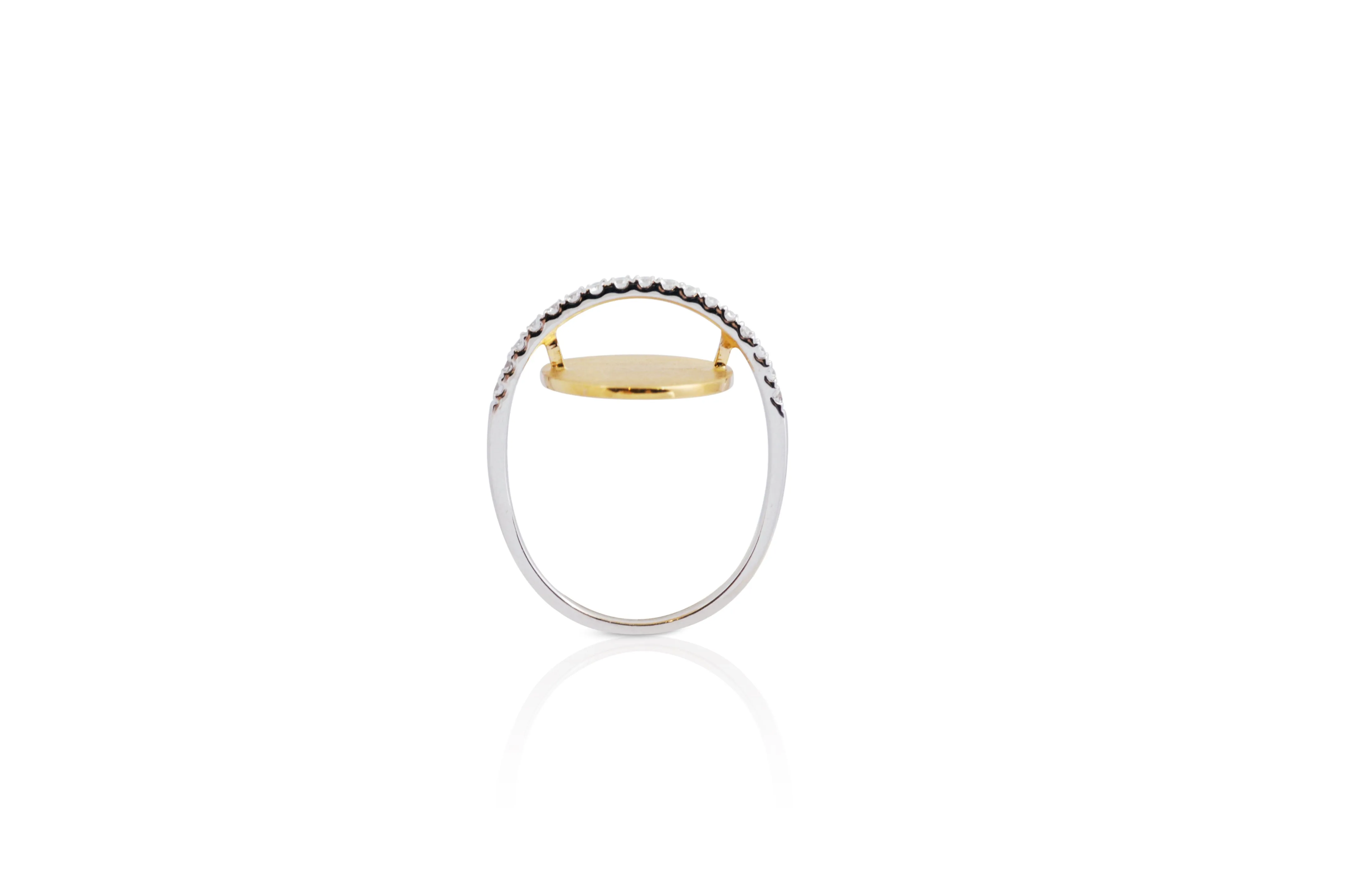 GeoArt Oval Float Diamond Ring [as seen on Mindy Kaling]