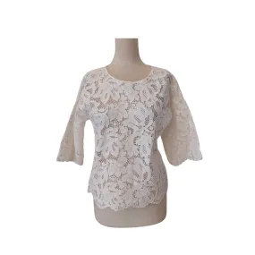 Gerard Darel White Lace Top | Gently used |