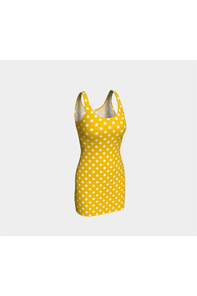 Golden Yellow Bodycon Dress