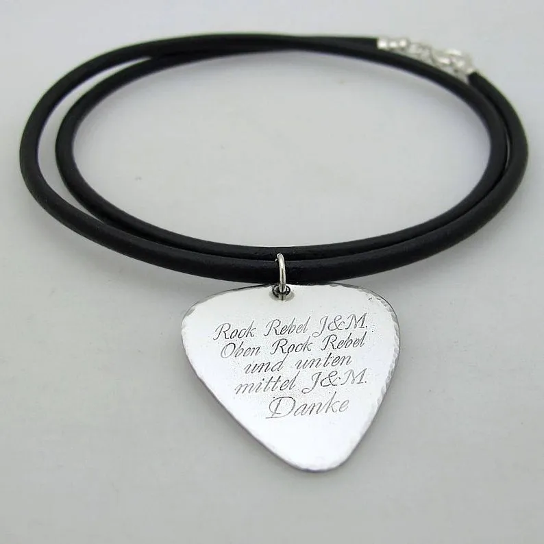 Guitar Pick Necklace - Gift For Musician