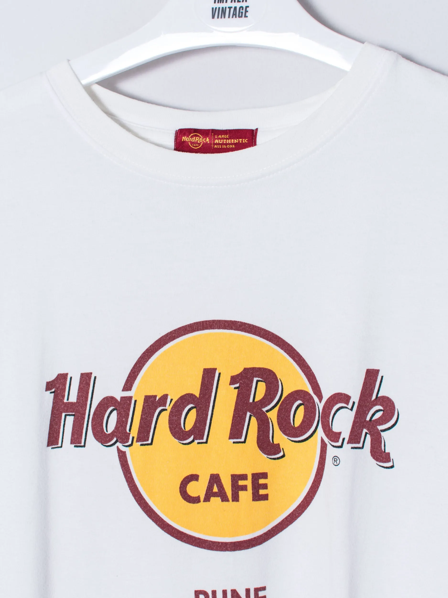 Hard Rock Café Pune White Cotton Tee