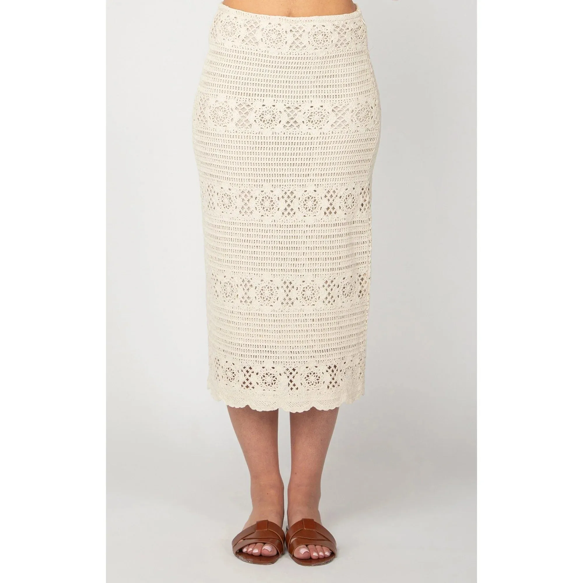 Harlow Crochet Midi Skirt