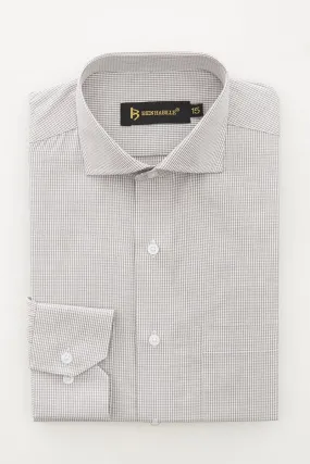 Hot Chocolate Checks Cotton Formal Shirts for Men