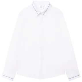 Hugo Boss Boys L/S Dress Shirt _ White J25N65-10B