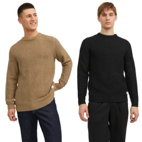 Jack & Jones Mens 'JJSTANDFORD' Crew Neck Knit Jumper