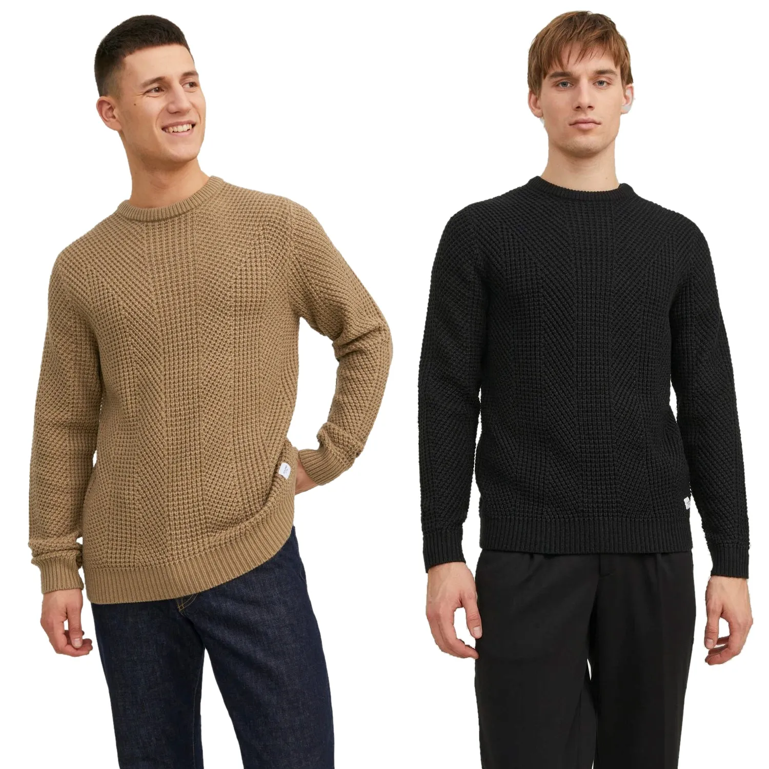 Jack & Jones Mens 'JJSTANDFORD' Crew Neck Knit Jumper