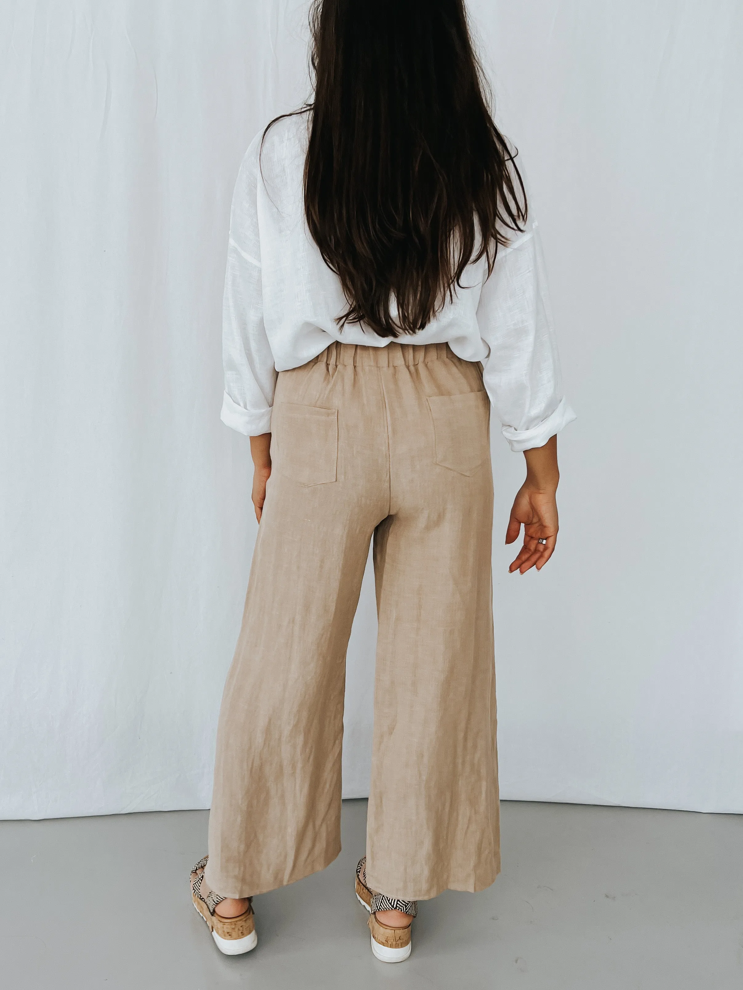 Jude Linen Pants - Natural