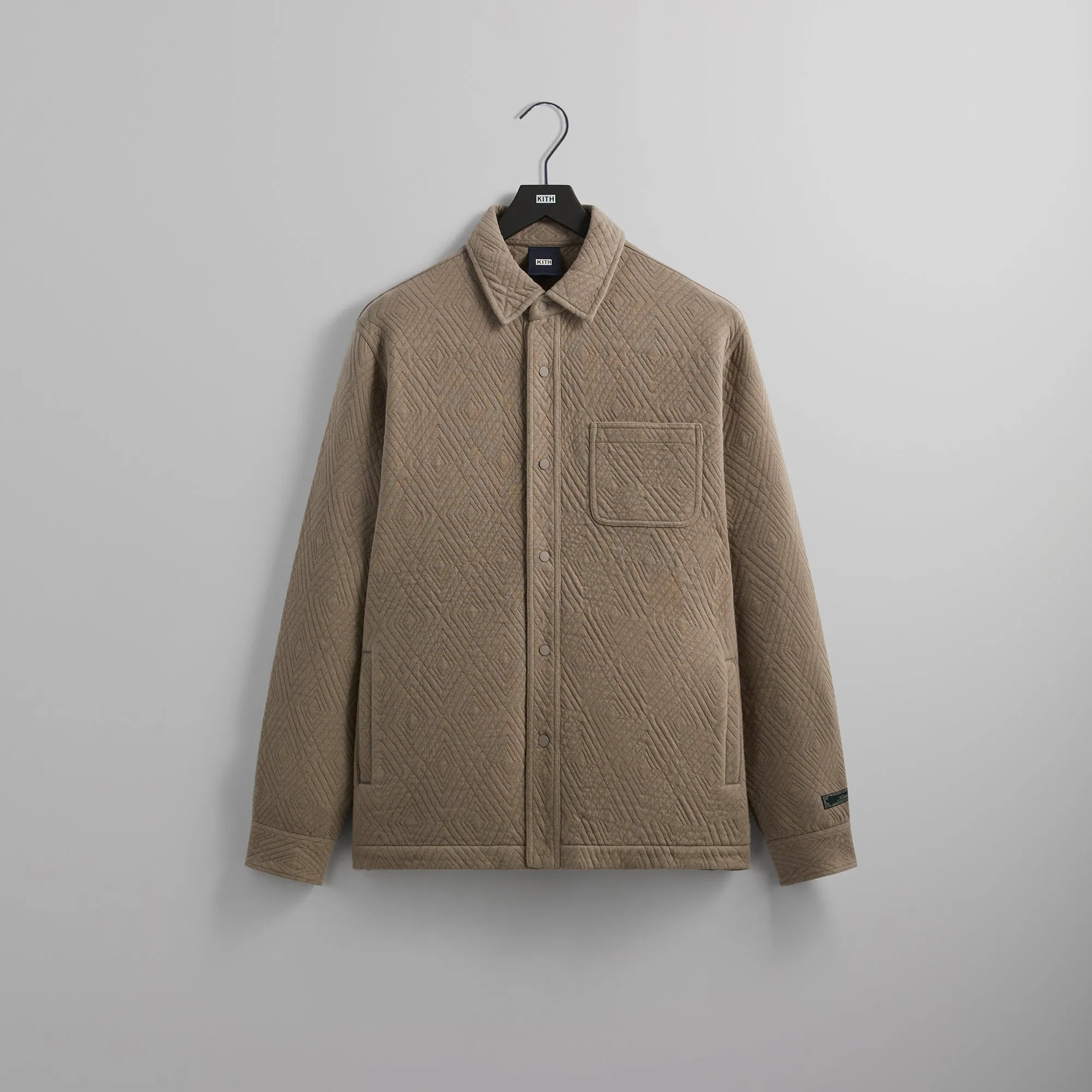 Kith Quilted Interlock Ginza Shirt - Quicksand