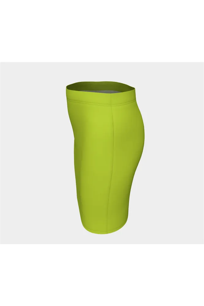 Lime Punch Fitted Skirt