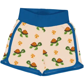 Maxomorra Turtle Organic Cotton Jersey Runner Shorts