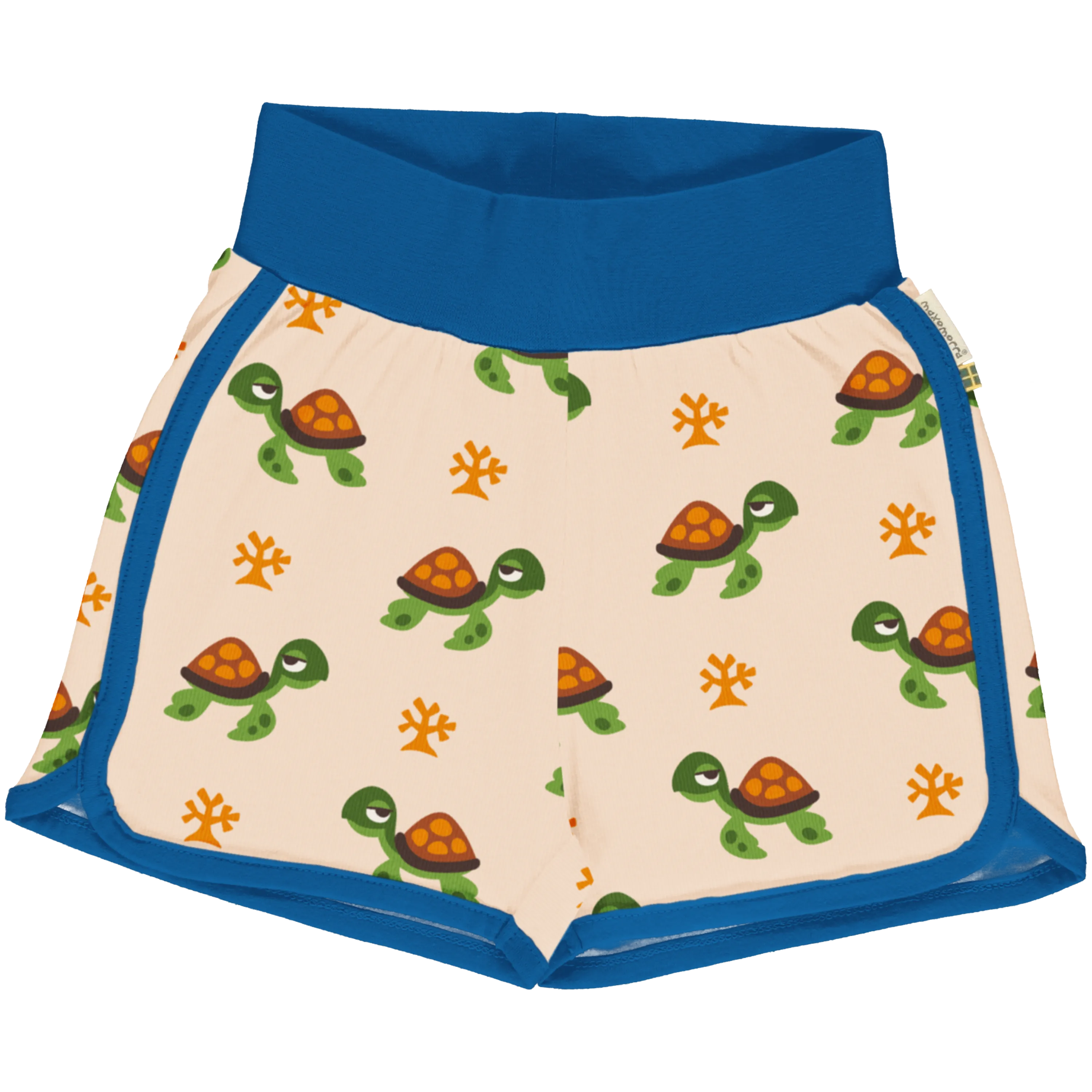 Maxomorra Turtle Organic Cotton Jersey Runner Shorts