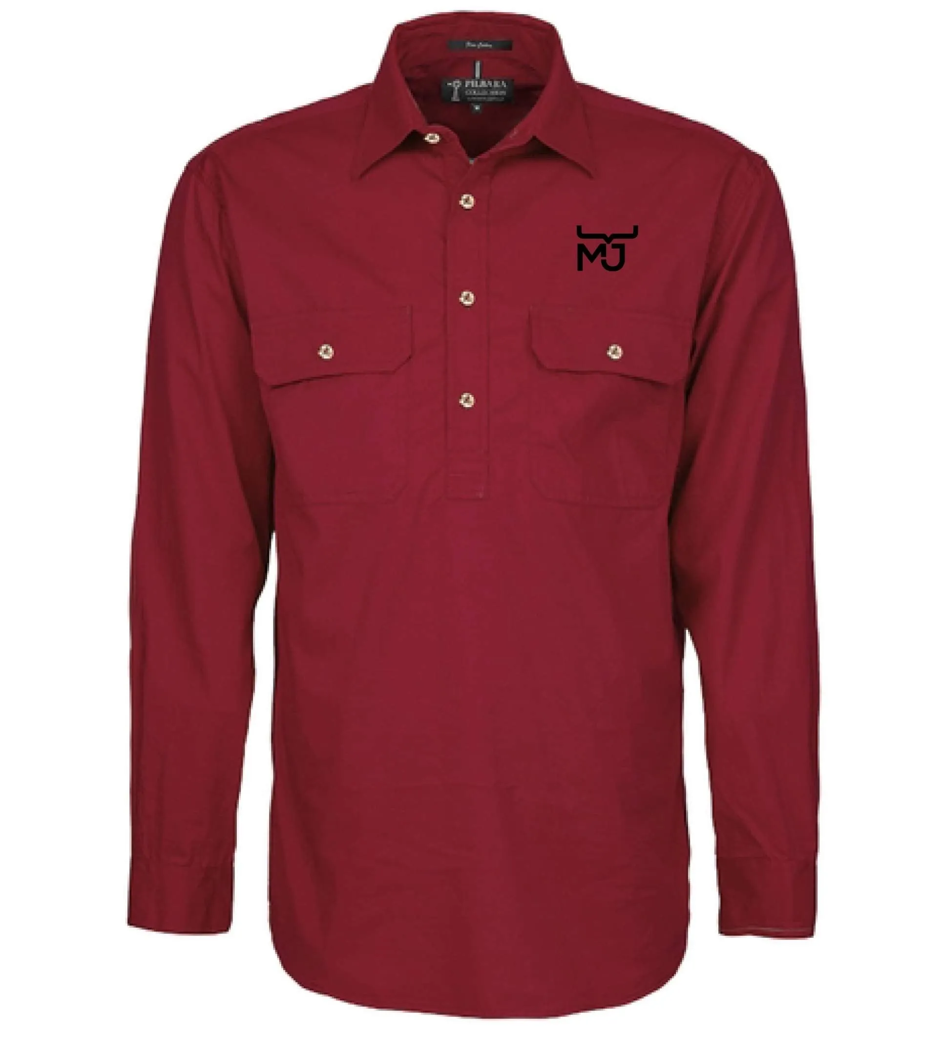 Men's 1/2 Placket Light Cotton Shirt