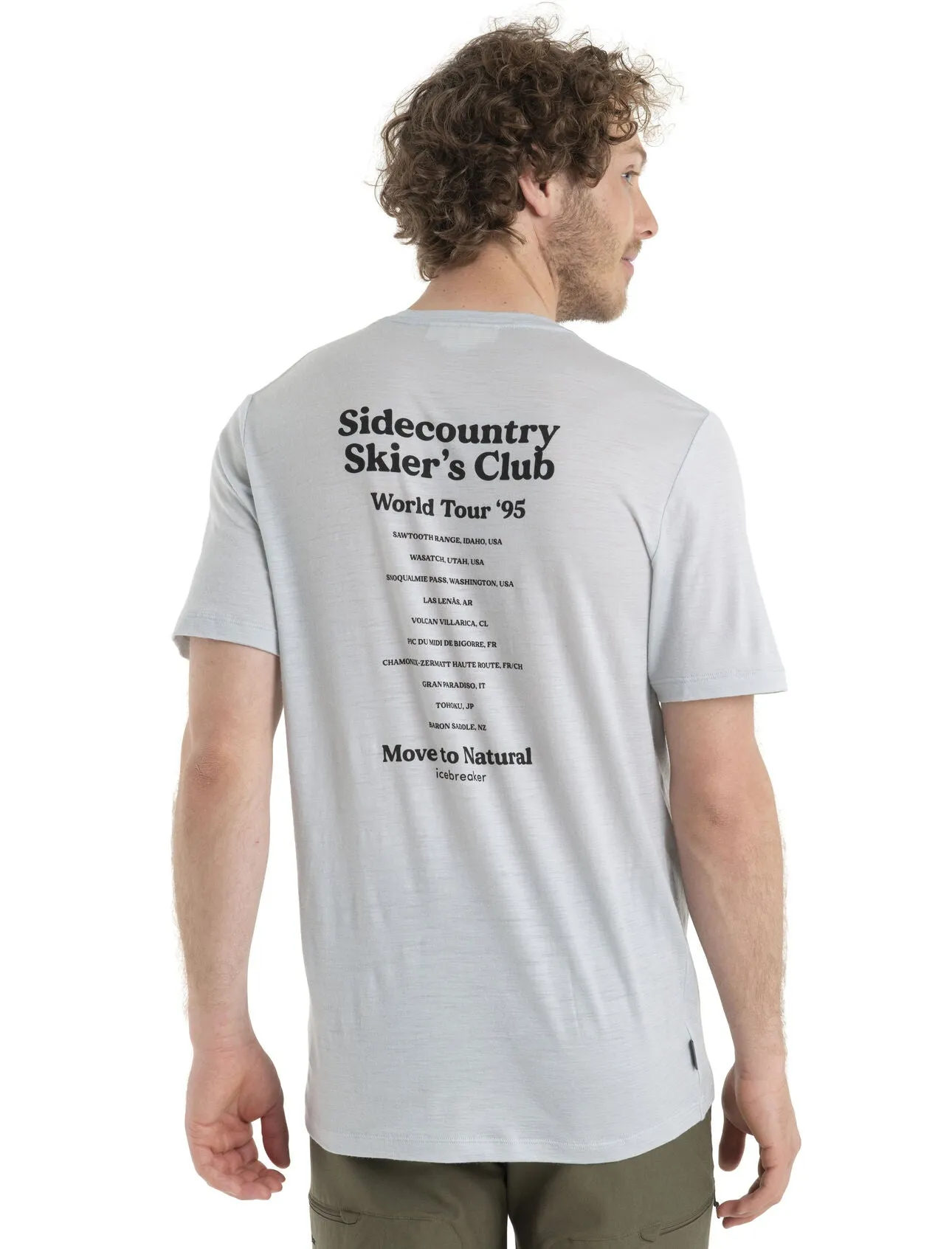 Mens Merino 150 Tech Lite II Short Sleeve Tee Sidecountry Skiers Club