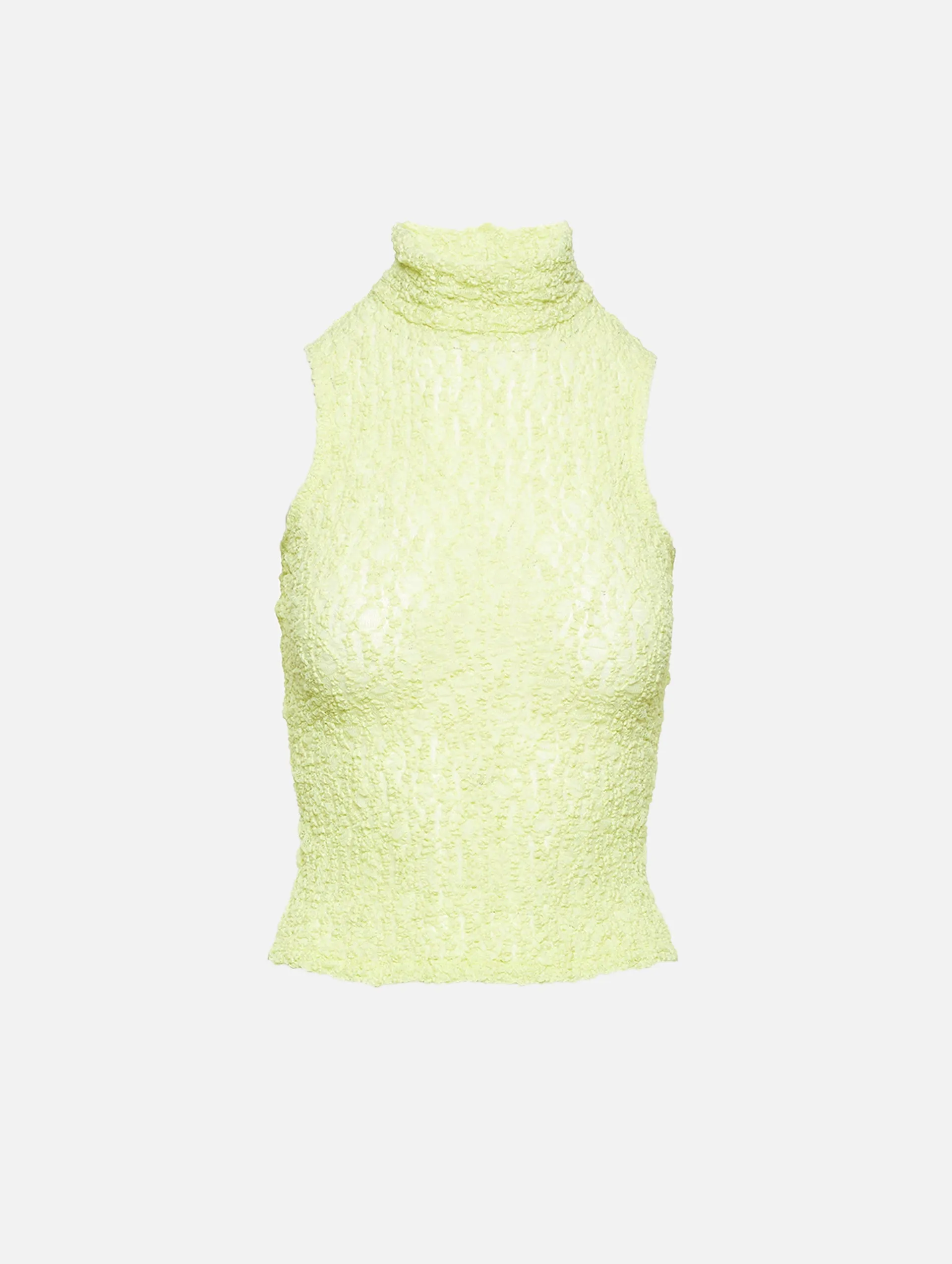 Mesh Mockneck Top