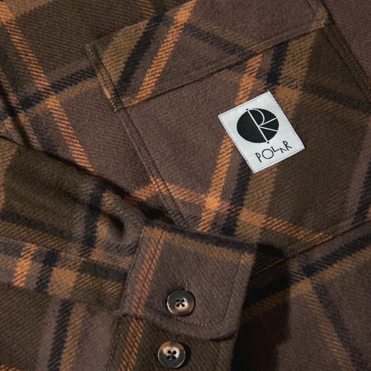 Mike LS Flannel Shirt - Brown/Mauve