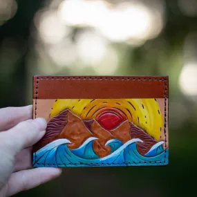 Mountains and Waves Card Holder