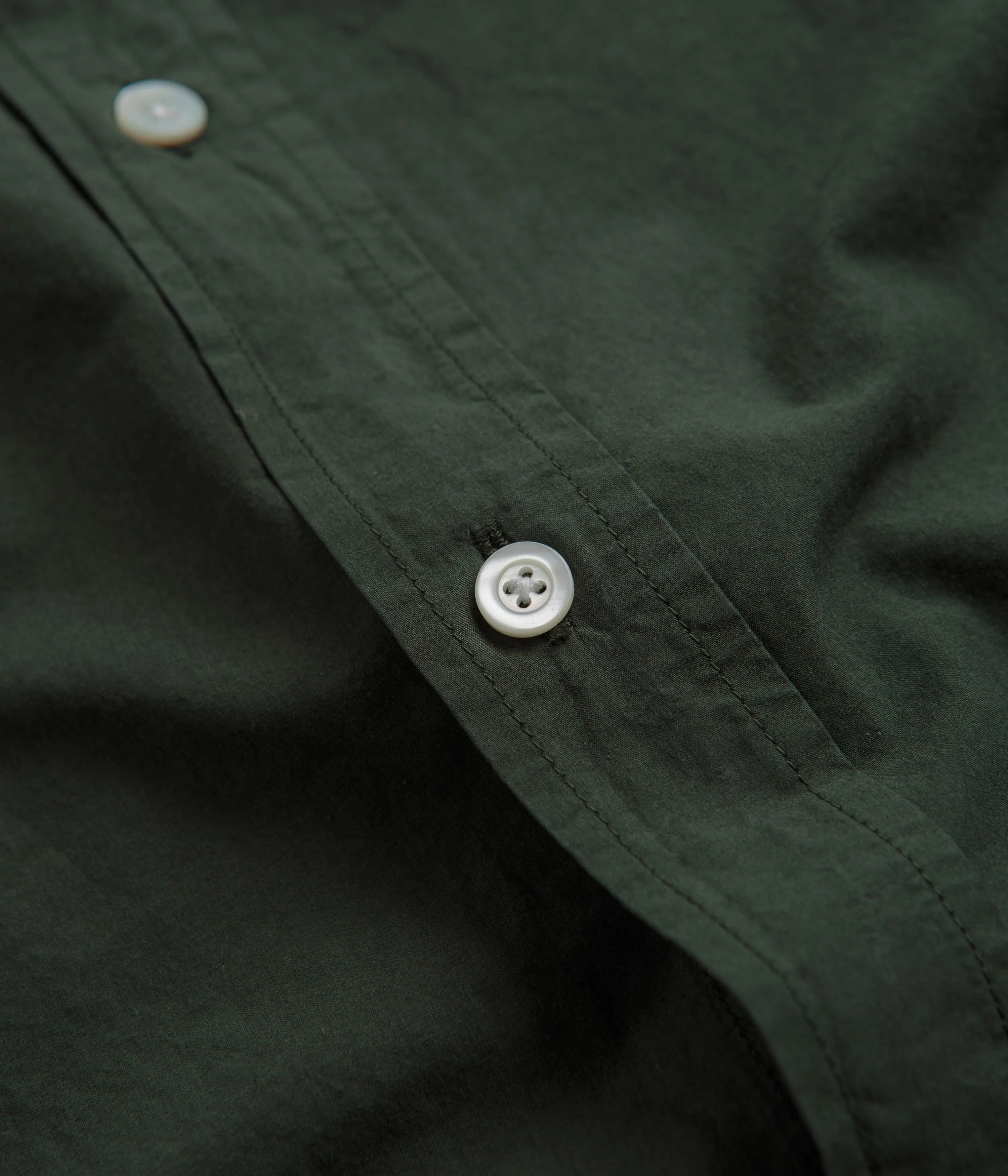 Norse Projects Osvald Cotton Tencel Shirt - Spruce Green