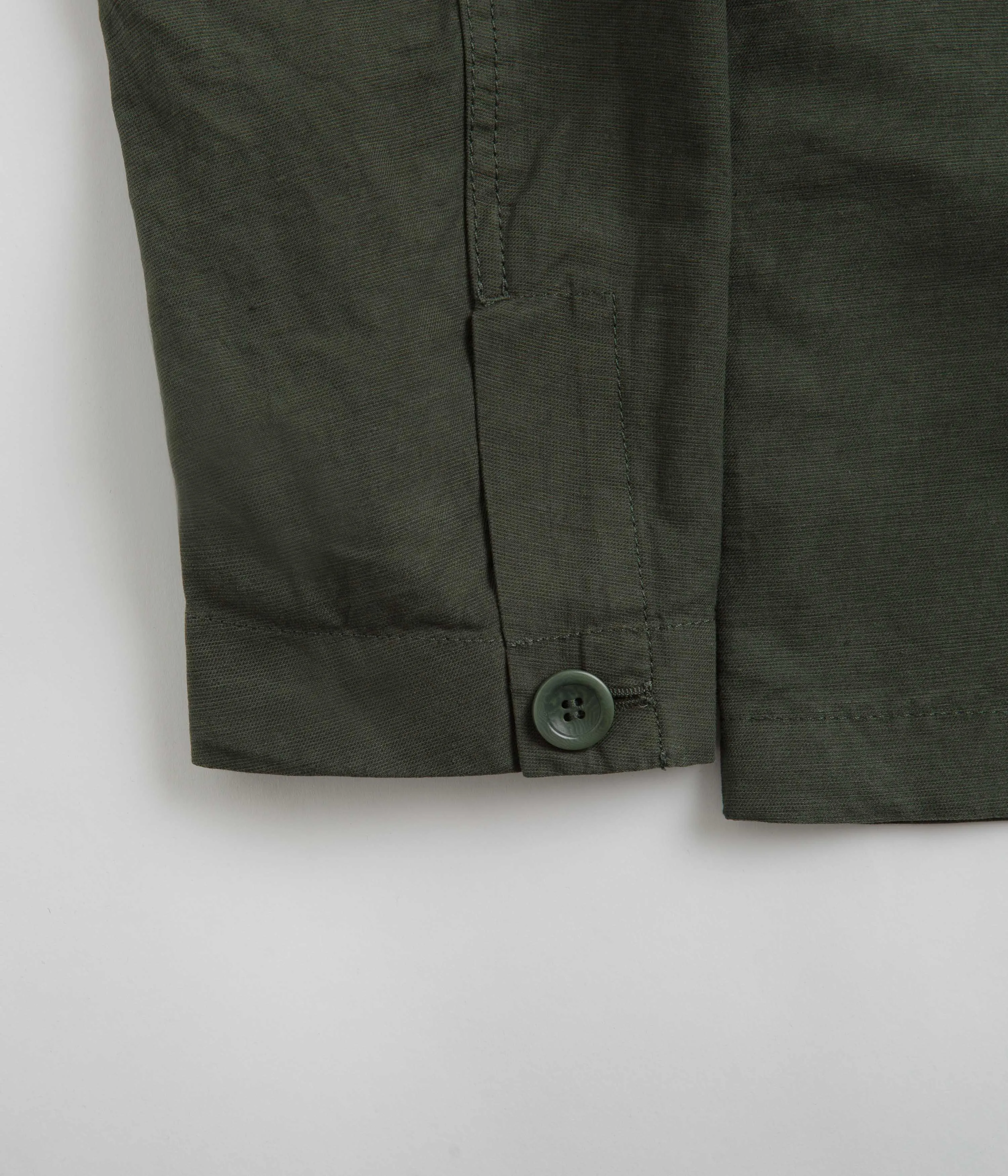 Norse Projects Tyge Cotton Linen Overshirt - Spruce Green