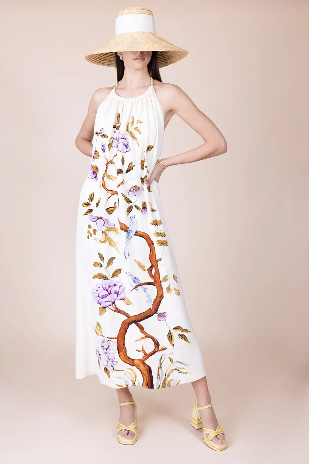 Printed Halter Dress