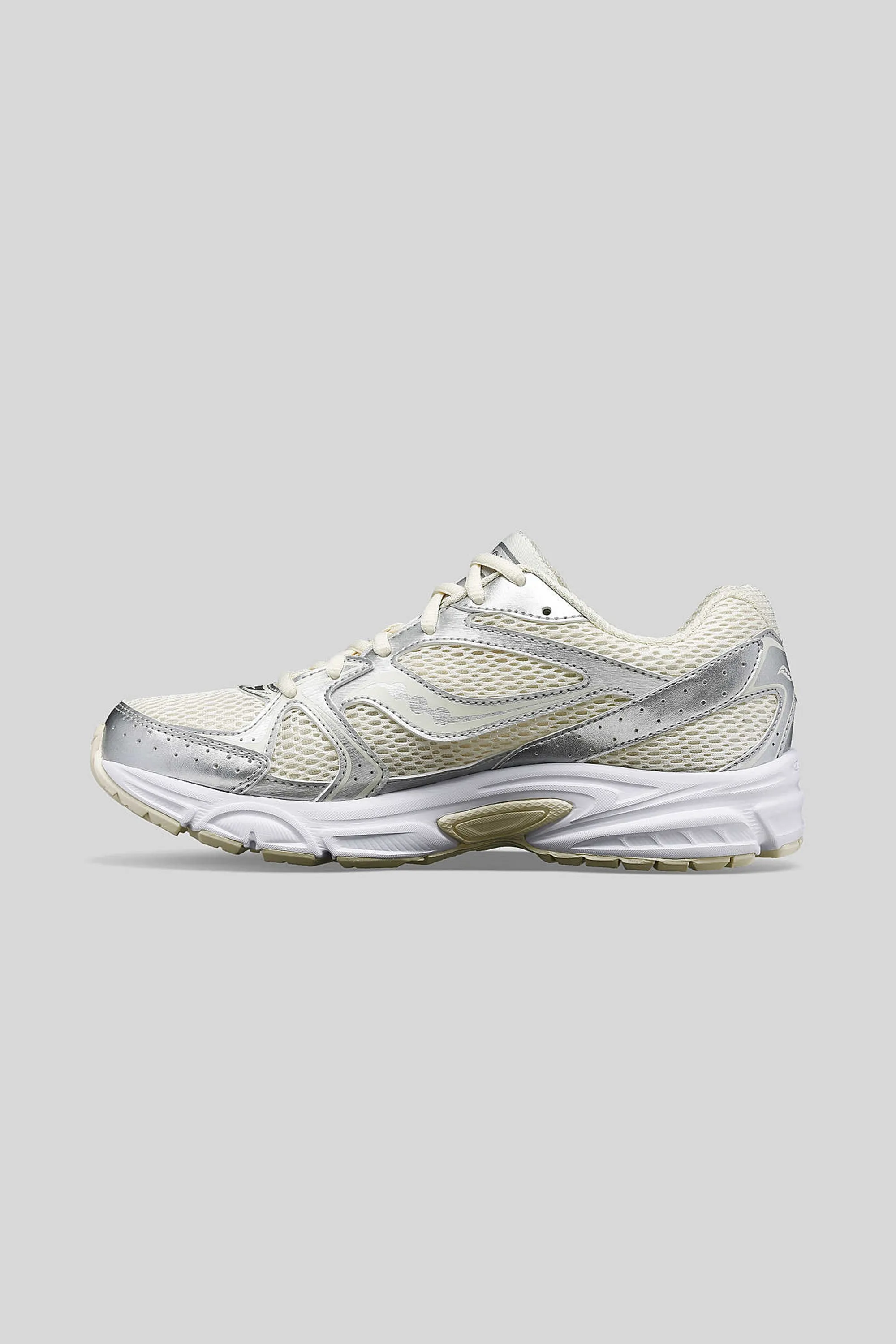 Saucony Women's Grid Ride Millennium in Cream/Silver